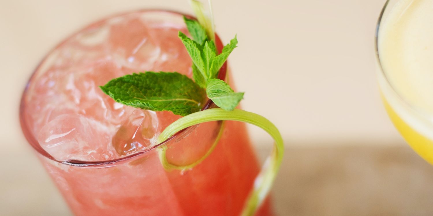 Nelson's Rhubarb & Custard Gin Rhubarb & Custard Delight cocktail