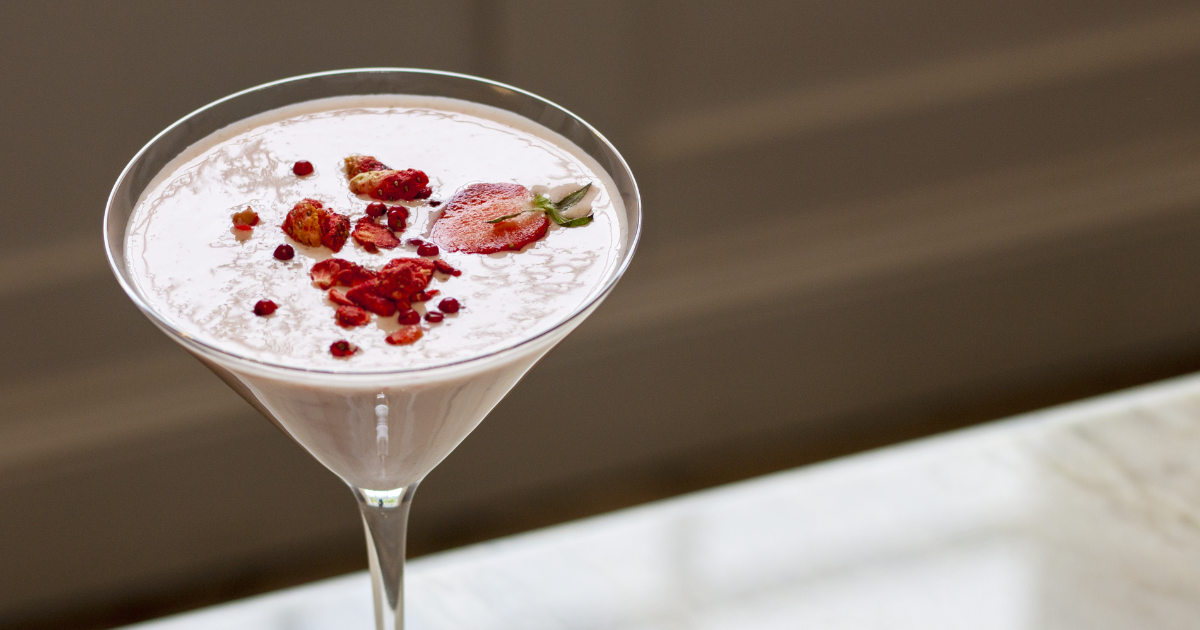 Strawberry & Pink Peppercorn cocktail