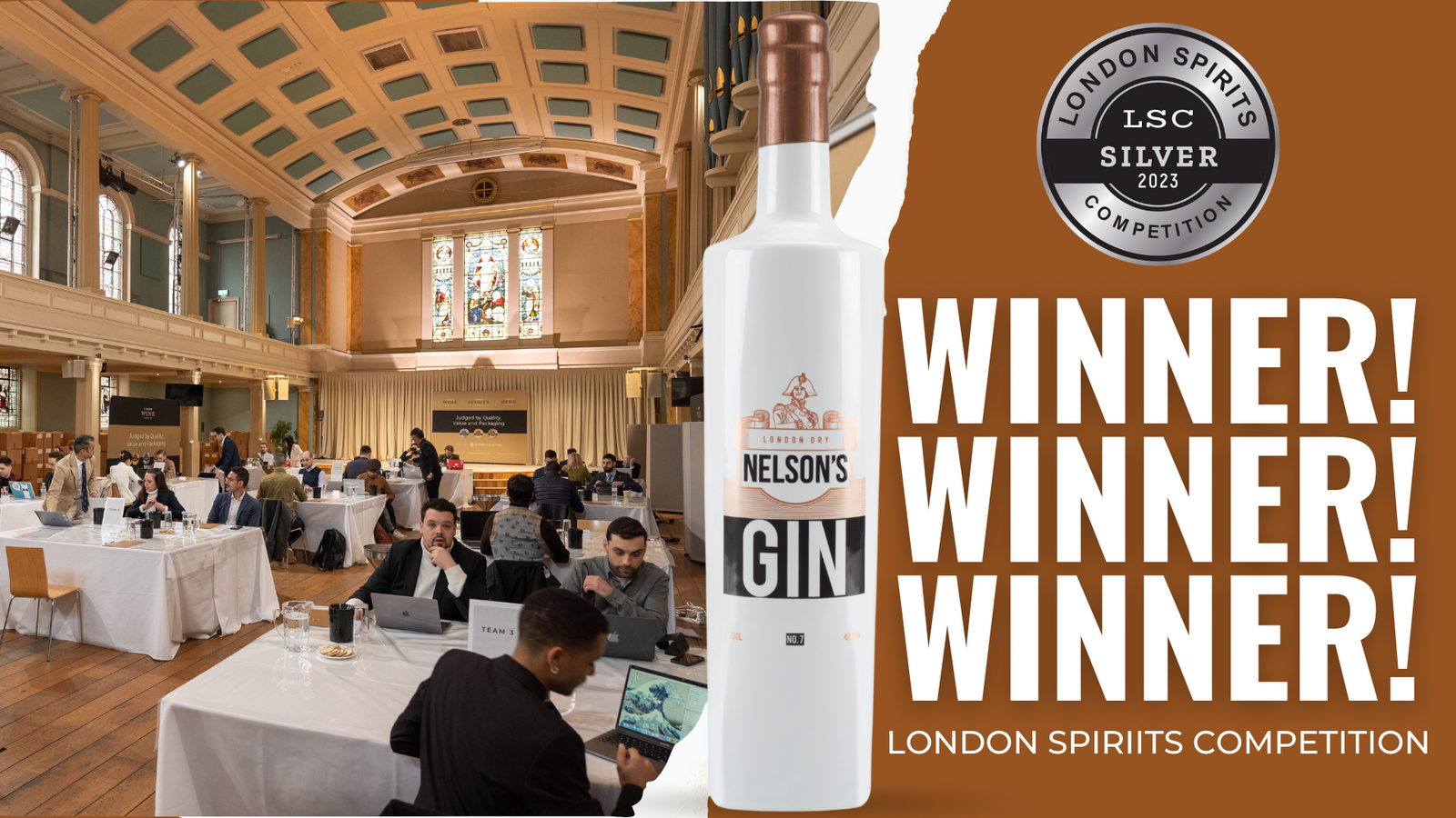 Nelson's Wins Silver at London Spirits Competition 2023