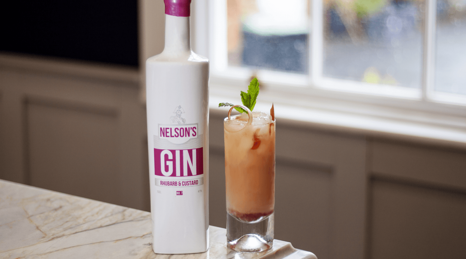 Relive Childhood Sweetness with the Rhubarb & Custard Delight Cocktail - Nelson's Distillery & School