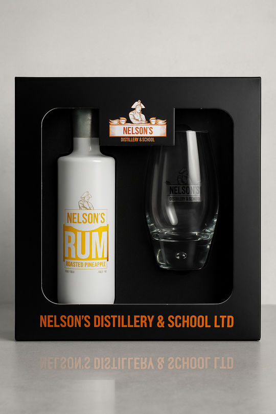 Roasted Pineapple Rum Gift set with mixer glass