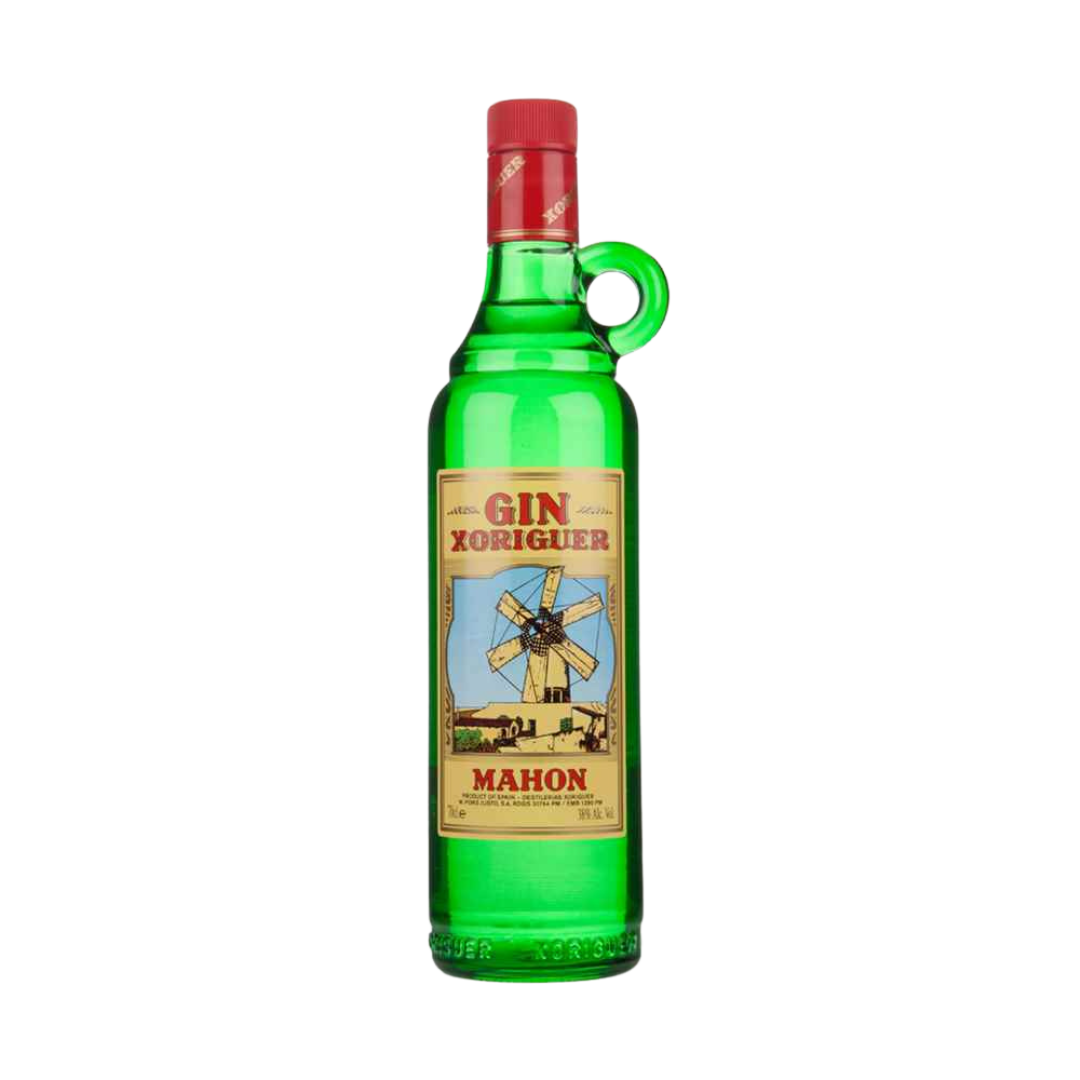 Cut out bottle of Gin-Xoriguer.