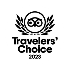 Tripadvisor Travellers Choice 2023 award moving gif.